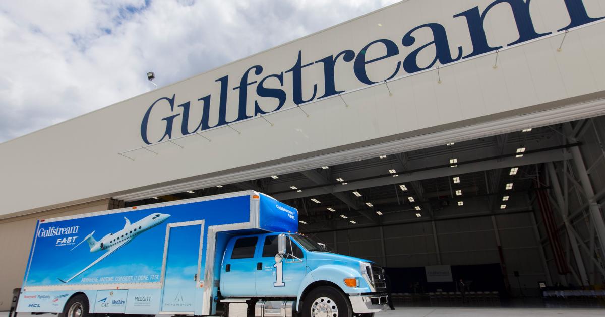 Gulfstream's new technical operations contact center—dedicated to the resolution of aircraft-on-ground—will be able to tap into the company's worldwide resources, including 12 Field and Airborne Support Teams (FAST) mobile repair teams, as well as dedicated FAST aircraft that can quickly deliver parts, tools and/or technicians. (Photo: Gulfstream Aerospace)