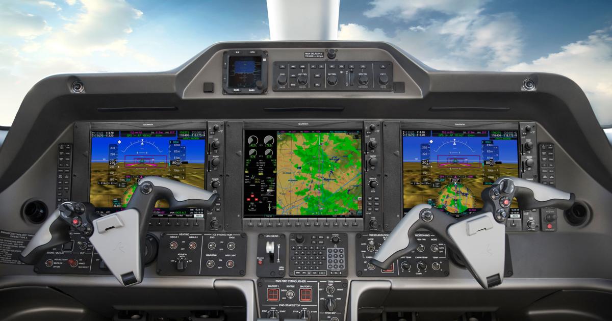 Under an STC that is targeted for approval in the first quarter of 2019, Embraer’s Phenom 100 and 300 light jets equipped with the Garmin G1000-based Prodigy Flight Deck will be upgradeable to the G1000 NXi configuration.