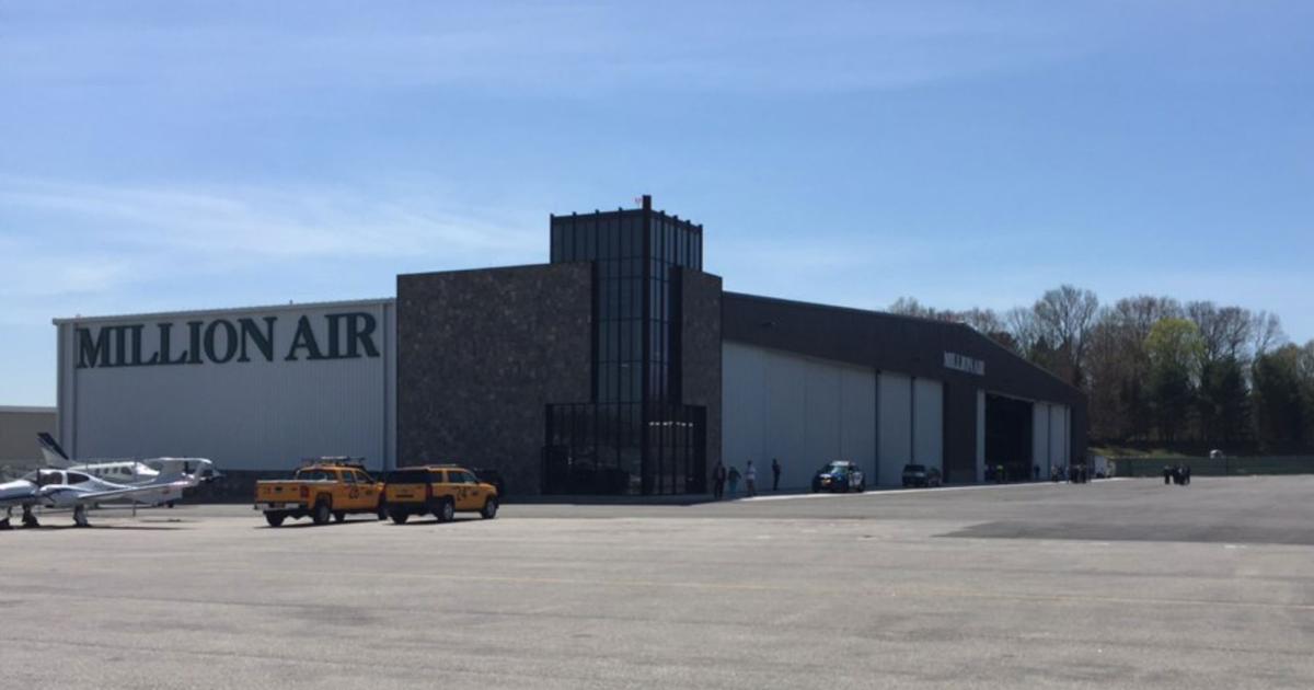 Million Air's just-opened 52,000-sq-ft hangar at Westchester County Airport in White Plains, New York, represents the first new aircraft storage facility at the airfield in more than 20 years. (Photo: Curt Epstein/AIN)