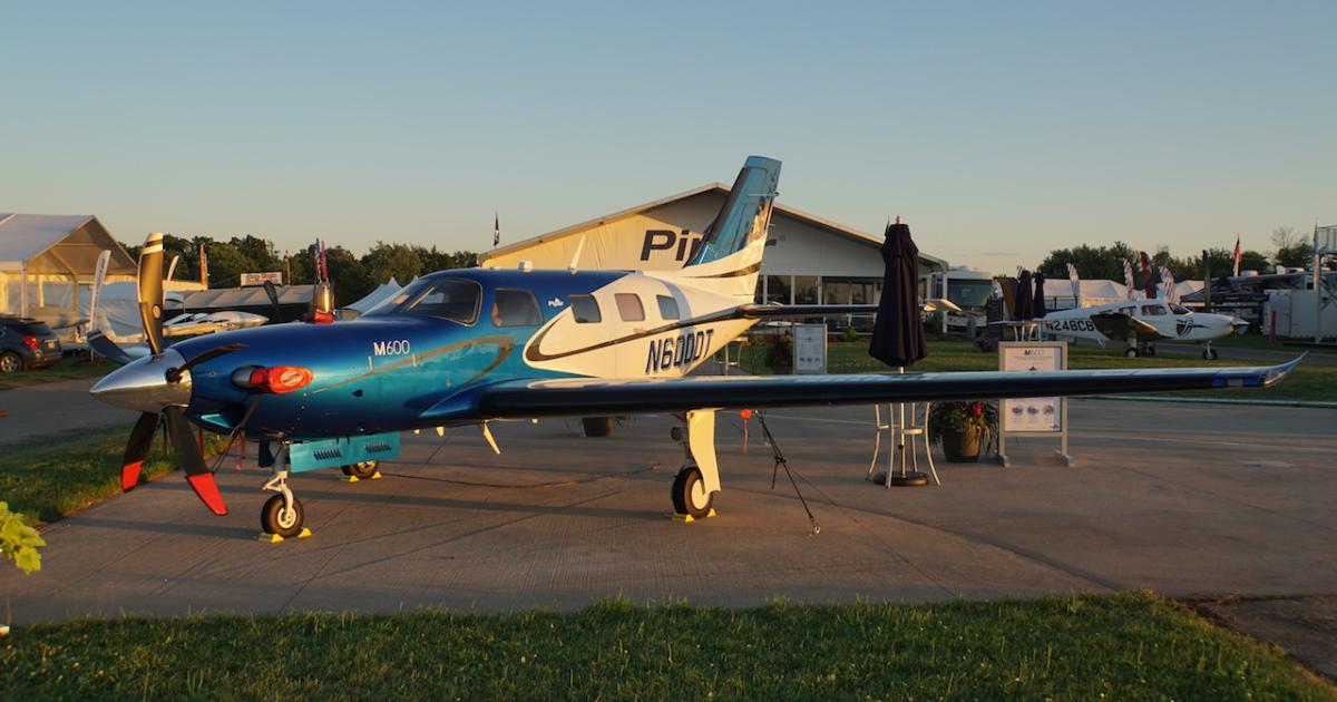 Piper's M600 single-engine turboprop is driving growing M-class sales. (Photo: Matt Thurber)