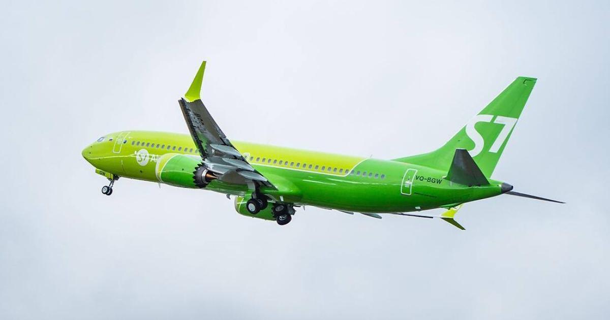 Globus Airlines begins operating its first Boeing 737 Max as S7 Airlines this week. (Photo: Boeing)