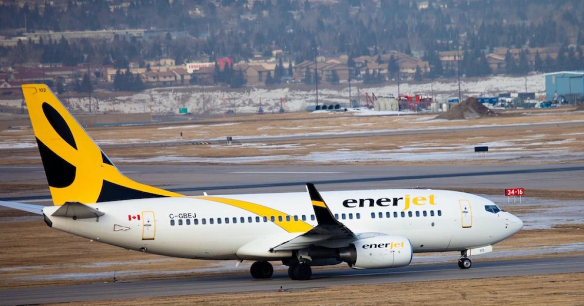 Enerjet once flew a pair of Boeing 737-700s as a charter carrier but as a ULCC with a new name it might well operate another aircraft type instead. (Photo: Enerjet)