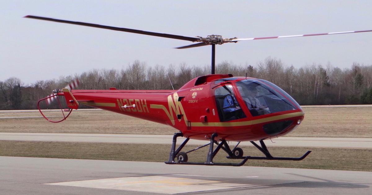 Enstrom Helicopters expects to announce some enhancements to its 280FX at 2019 HAI Heli-Expo. (Photo: Enstrom Helicopters)