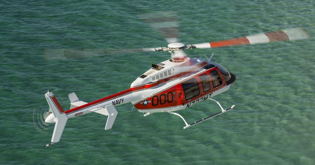 Bell is competing its 407GXi for the U.S. Navy's Advanced Helicopter Trainer program.