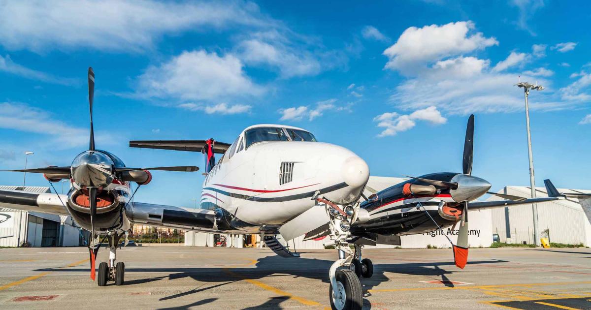 Zeusch Aviation has two King Airs in its fleet—a C90A and this B200. (Photo: Zeusch Aviation)