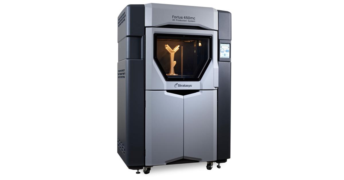 The Stratasys Fortus 450mc 3D printer