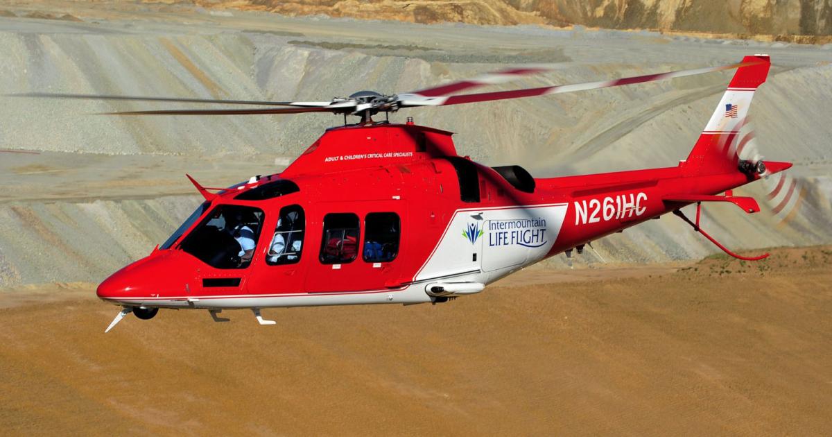 Civilian air ambulance service Intermountain Life Flight is adding a GrandNew to its fleet, bringing it stable to five AW109 GrandNews and one AW109K2.