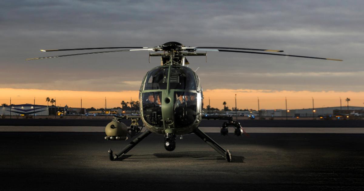 The Block II version of the MD 530G is to receive a digital weapon and mission management system that provides pilots with enhanced situational awareness and intuitive tactical guidance and targeting. (Photo: MDHI) 