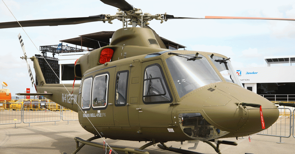 The Subaru-Bell 412EPX is a development of the 412EPI incorporating Subaru’s laser-peening technology in the main rotor gearbox.
