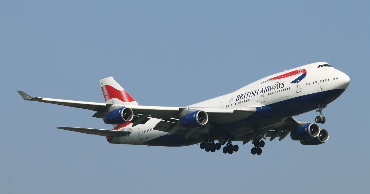 A British Airways Boeing 747-400 approaches London Heathrow Airport in 2018. (Photo: Barry Ambrose)