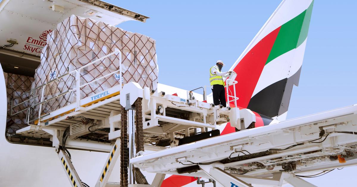 From April 1 to September 30 Emirates managed to uplift 65 percent of the cargo volumes it carried during the same period last year despite a sharp reduction in belly capacity. (Photo: Emirates Airline)