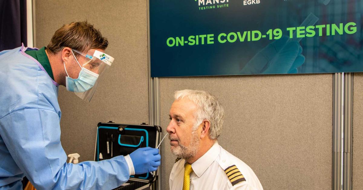 Passengers and air crew can now get quick access to several different types of Covid test at the new Mansi Testing Suite at London Biggin Hill Airport (Photo: London Biggin Hill Airport)