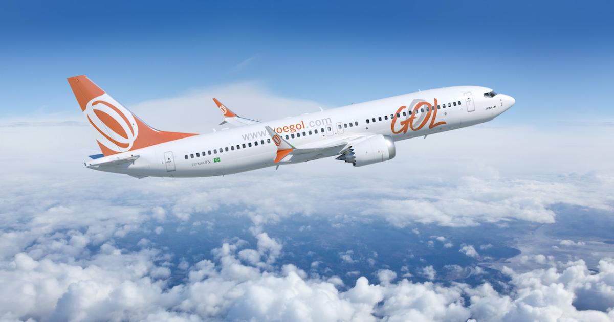 Gol now holds delivery positions on 88 more Boeing 737 Max jets after accepting seven and canceling orders for 35. (Image: Boeing)