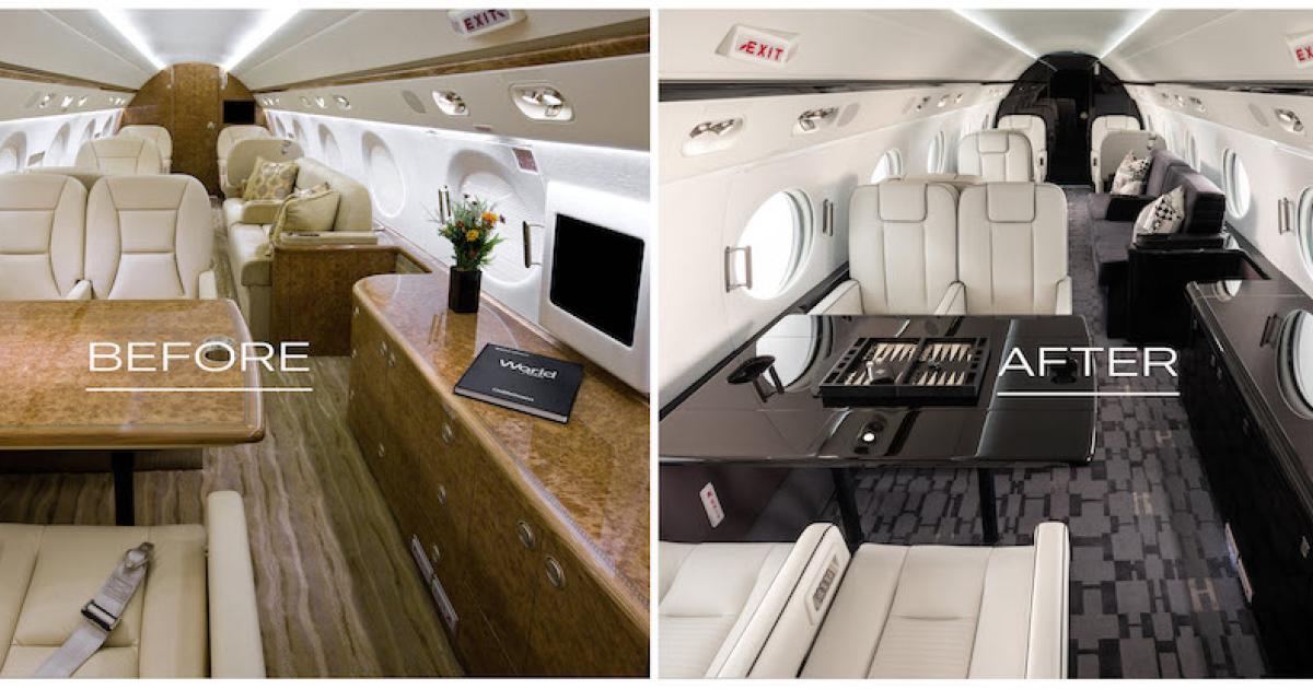 Gulfstream is furnishing an interior designer to walk customers through the redesign process from planning to completion. (Photo: Gulfstream Aerospace)