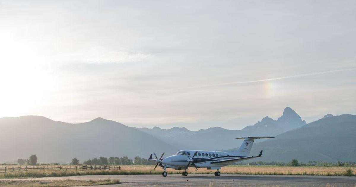 Textron Aviation's new ground cooling system allows operators to cool King Air series 200 and 300 airplanes through the use of ground power units. (Photo: Textron Aviation)