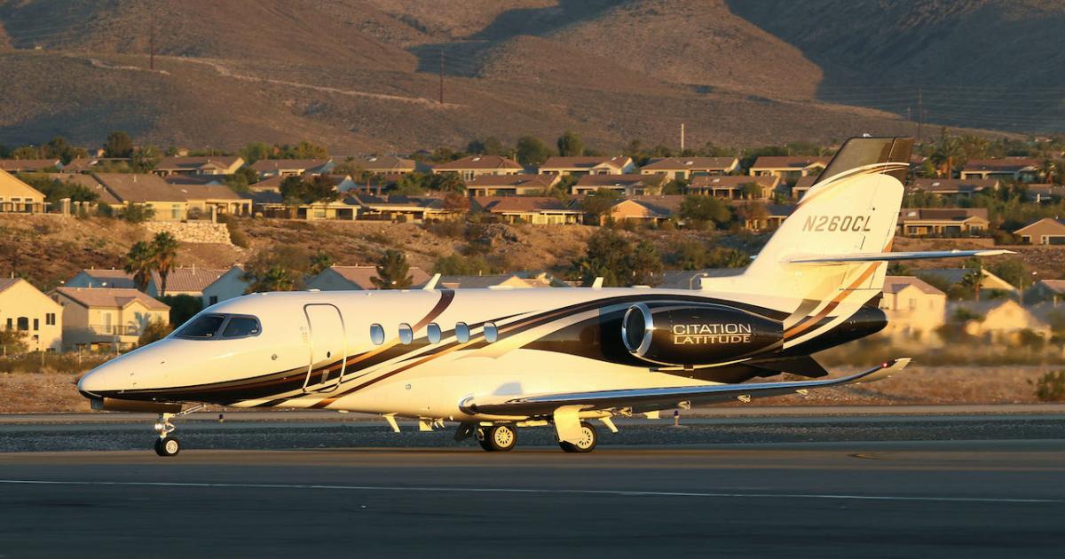 Demand was strong "across the board" for all of Textron Aviation's aircraft models in the third quarter of 2021, Textron Inc. CEO Scott Donnelly told analysts on an earnings call Thursday. (Photo: AIN/Barry Ambrose)