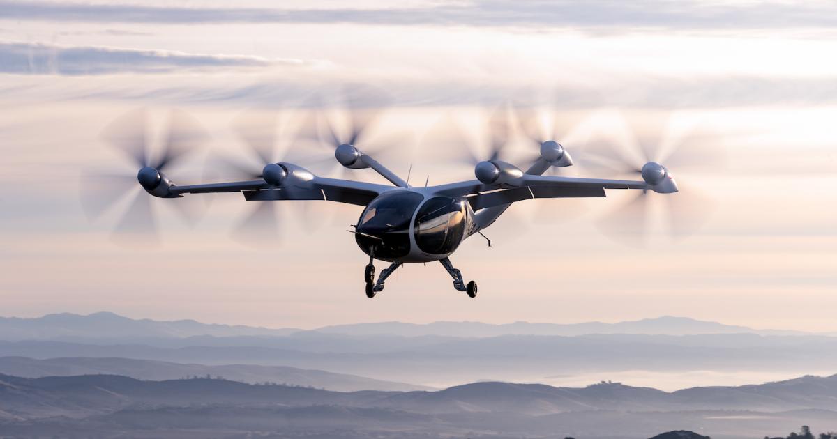 JetBlue Ventures has invested in start-ups such as Joby, which plans to bring its four-passenger eVTOL aircraft into commercial service during 2024. (Photo: Joby Aviation)