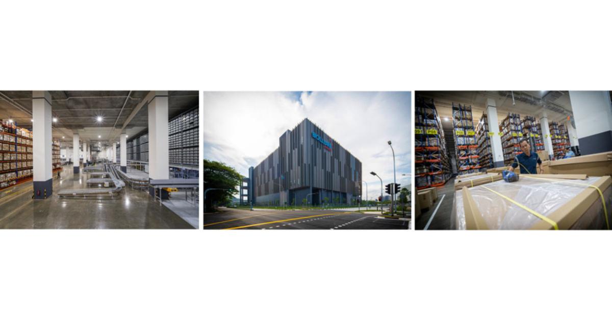 Bolloré Logistics’ 50,000 square meter fully automated Blue Hub warehouse in Singapore supports the growth of customers in the perfumes and cosmetics sector (Photo Bolloré Logistics)