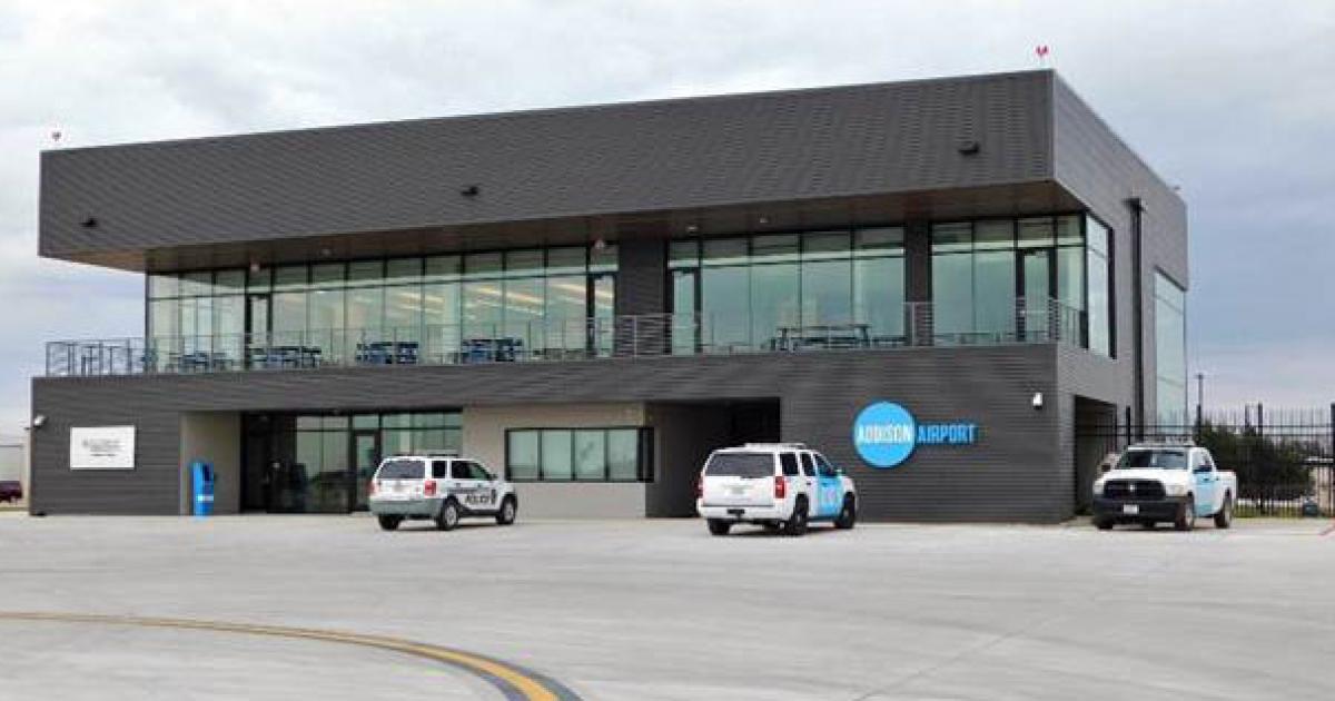 Addison Airport's new Customs and Border Protection facility also provides a new home for the airport's administration and operations staff. The nearly $9 million project was funded entirely by the municipally-owned airport. (Photo: Addison Airport)