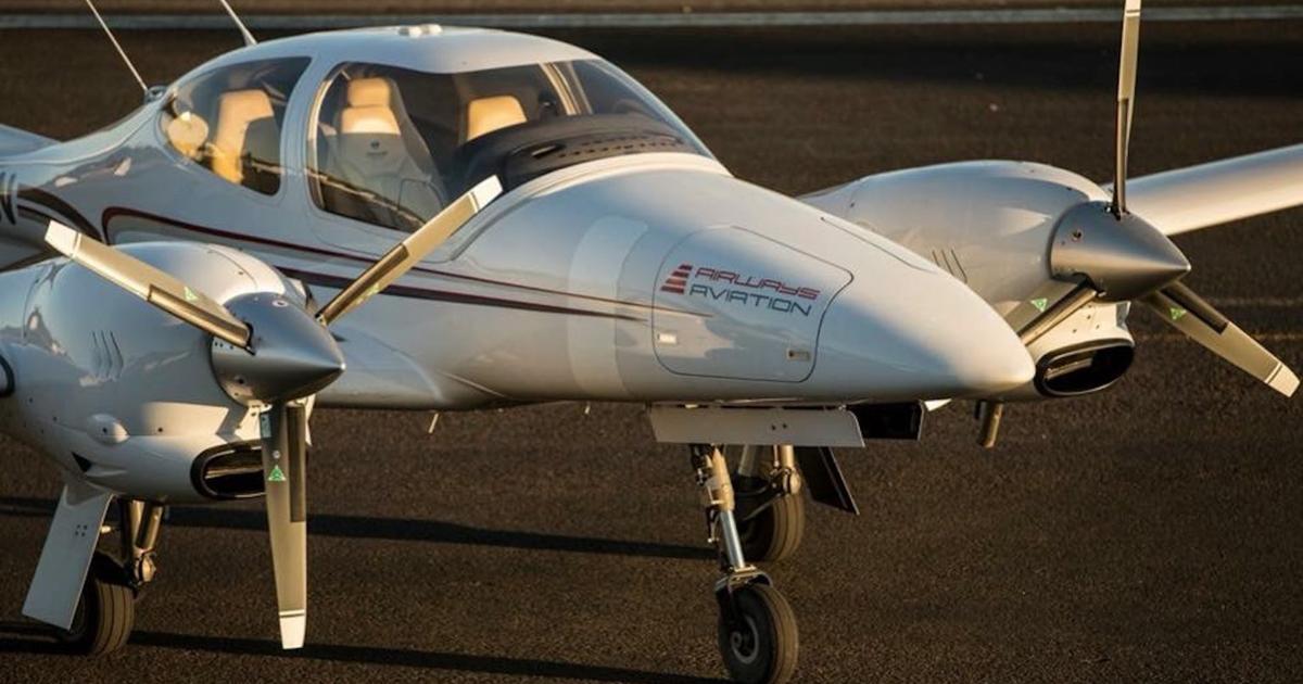 CAE has partnered with Airways Aviation, which will conduct some Luftwaffe training with Diamond DA-40 aircraft, and DA-42s (shown here) for multi-engine training. (Photo: Airways Aviation)