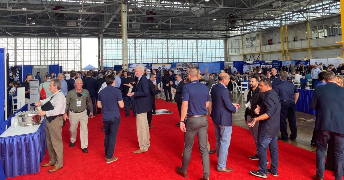 NBAA kicked off its 2022 regional forum series with an event in Miami that drew 2,000, surpassing expectations. (Photo: Chad Trautvetter/AIN)