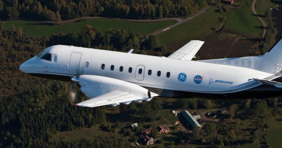 GE Aviation has agreed to support flight testing of its hybrid-electric propulsion system using a modified Saab 340B aircraft and CT7-9B turboprop engines. (Photo: GE Aviation)