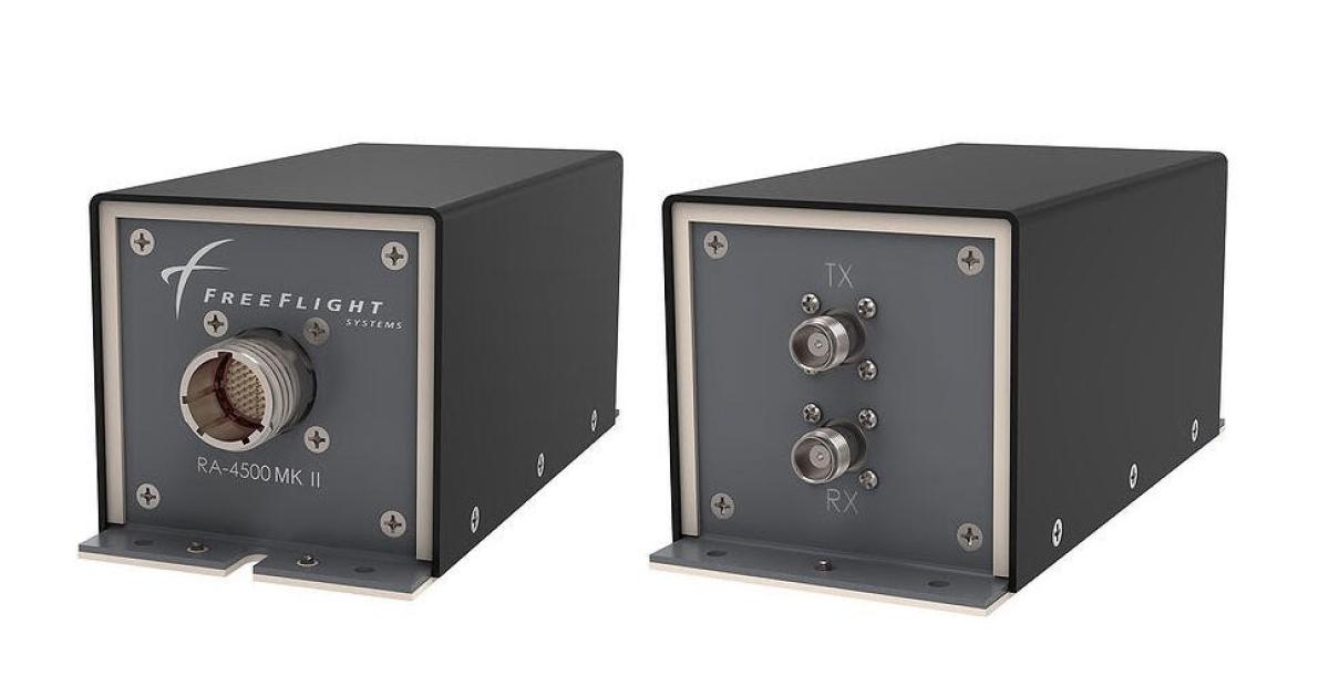 FreeFlight Systems is offering a 5G mitigation upgrade to users of its RA-4000 and RA-4500 radar altimeters. (Photo: FreeFlight Systems)