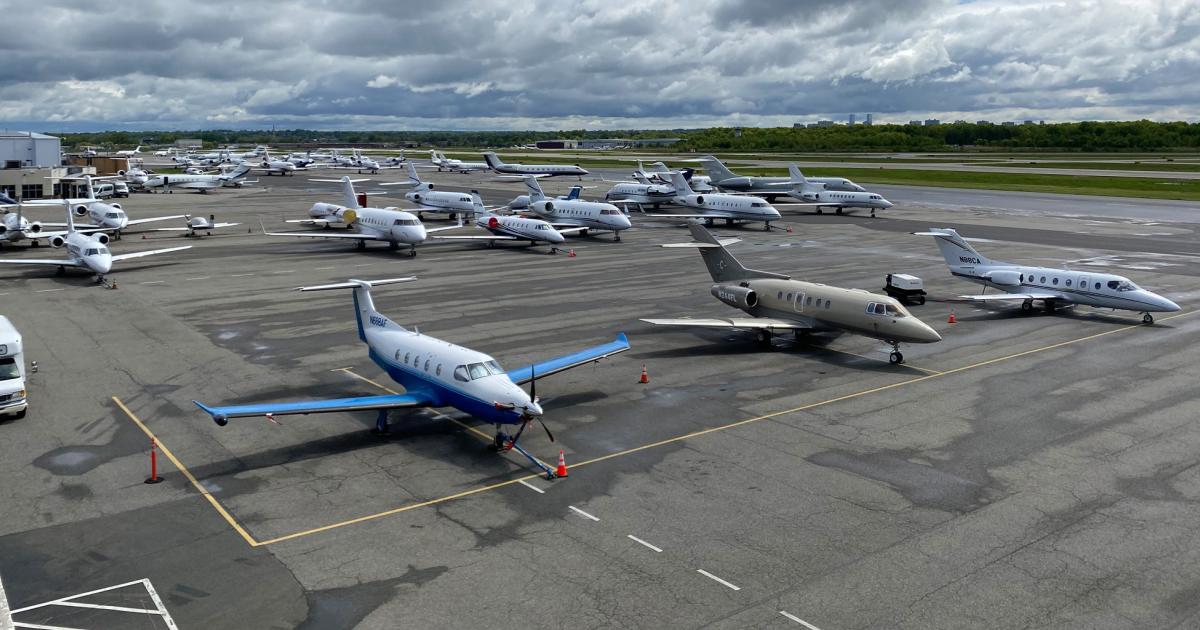 Business aviation continues to soar in the aftermath of the Covid pandemic according to February's Argus TraqPak data. The industry data provider predicts further increase for March. (Photo: Curt Epstein/AIN)