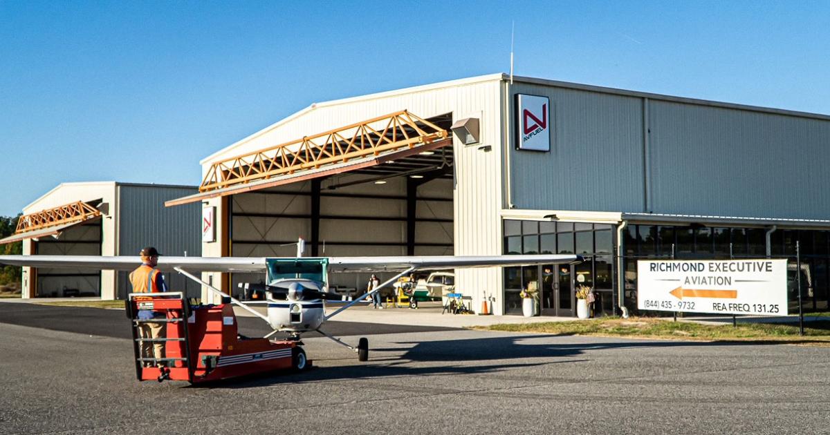 Richmond Executive Aviation is the latest location to join the Fly Louie FBO Alliance Network which ensures its charter operator members receive competitive pricing on fuel at nearly 80 airports across the U.S. (Photo: Richmond Executive Aviation)