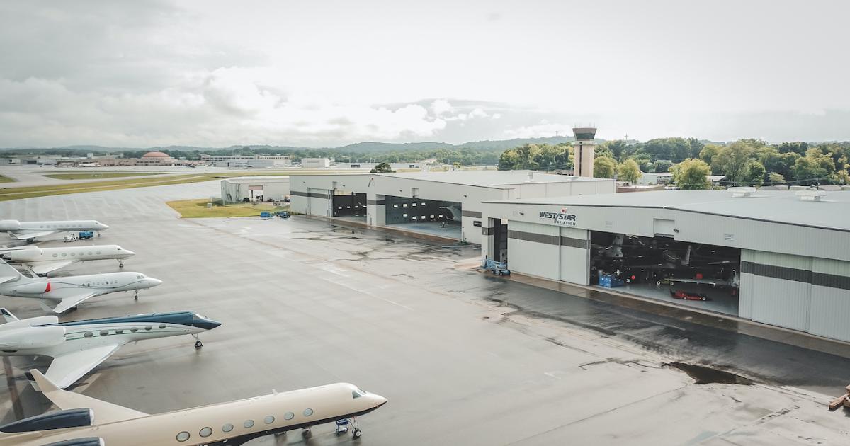 West Star Aviation operates four MRO facilities in East Alton, Illinois; Grand Junction, Colorado; Chattanooga, Tennessee; and Perryville, Missouri. (Photo: West Star Aviation)