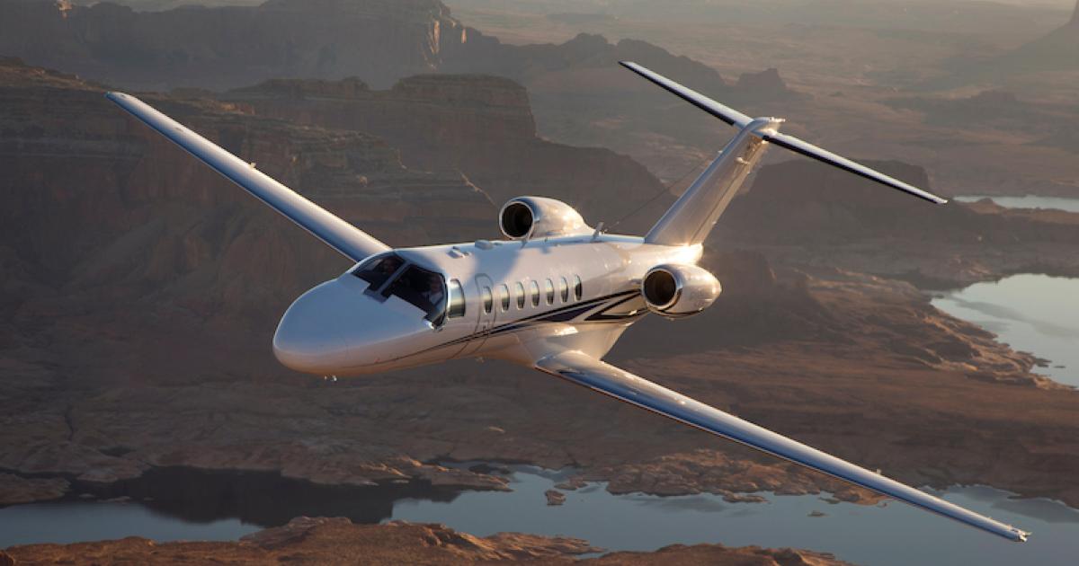 Textron Aviation delivered 39 Cessna Citation jets in the first quarter of 2022, a nearly 40 percent increase from the same quarter in 2021. (Photo: Textron Aviation)