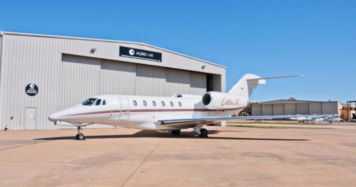 Aerospace Quality Research and Development now has four hangars at Addison Airport in Texas for its Part 145 services including composite repairs. (Photo: AQRD)