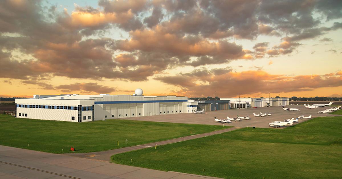 Fargo Jet Center at Hector International Airport in North Dakota has embarked on the largest expansion in the company's nearly three-decade history. The $22 million project will add 112,000 sq ft of hangar and office space, representing a 78-percent increase in the complex's size when it is completed in late 2023.