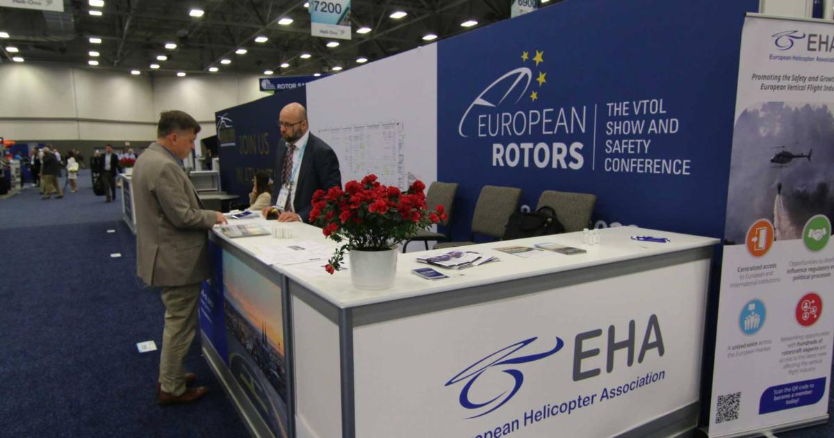 European Helicopters Association is collaborating with Helicopter Association International as it works to build on its European Rotors show. (Photo: Mariano Rosales)