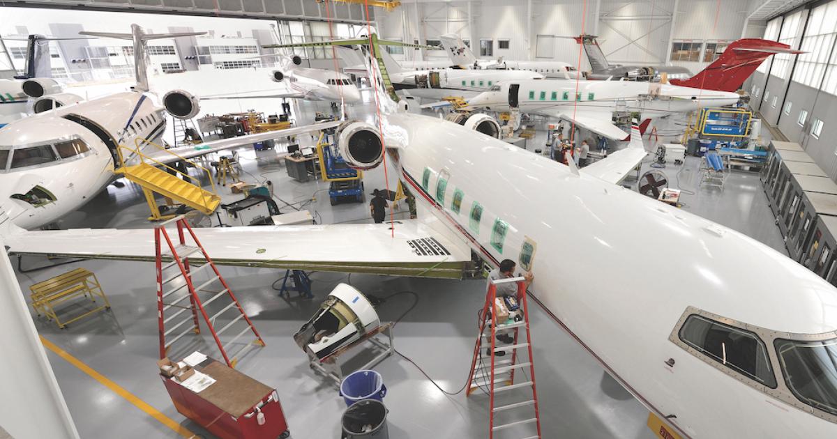 Duncan Aviation operates three, full-service maintenance facilities in the U.S., including this one in Lincoln, Nebraska. (Photo: Duncan Aviation)
