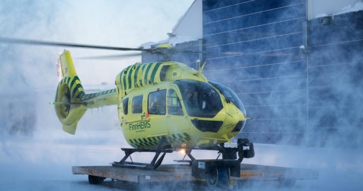 FinnHEMSdispatches emergency specialists to incidents from seven bases across Finland using a fleet of nine Airbus H135s and 145s. (Photo: Rusada)
