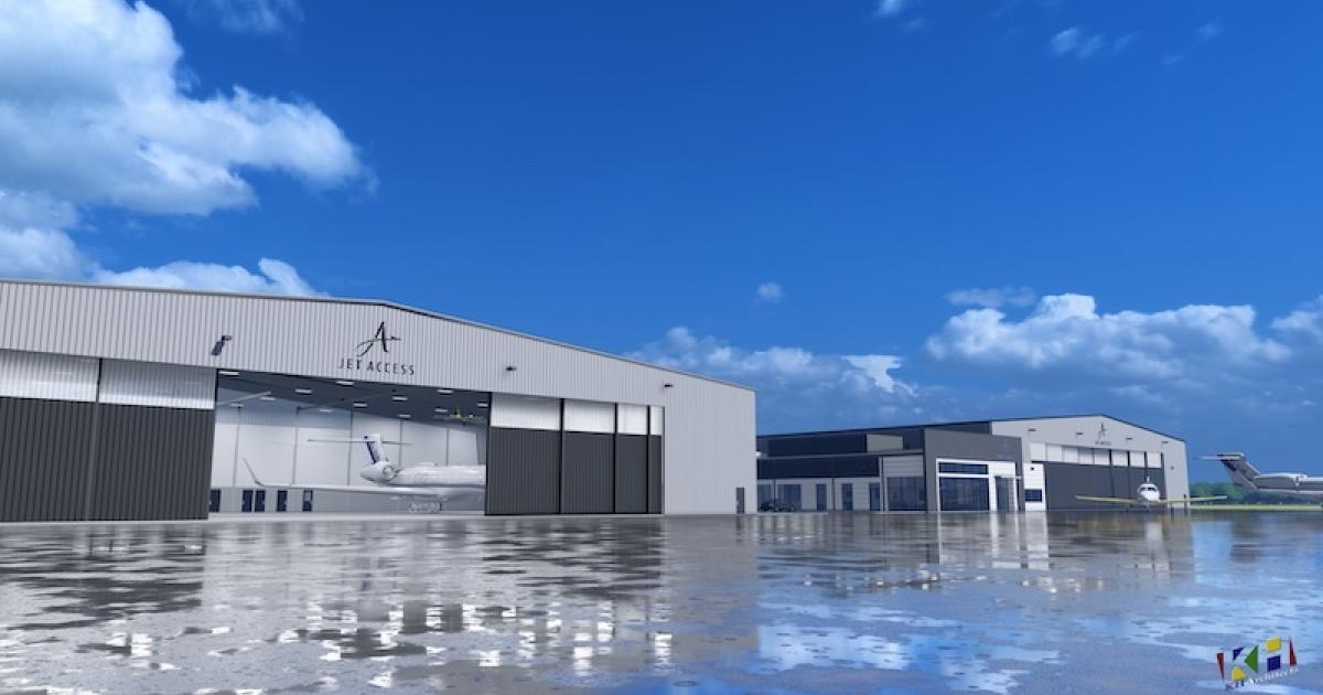 Rendering of Jet Access' new Dallas facility