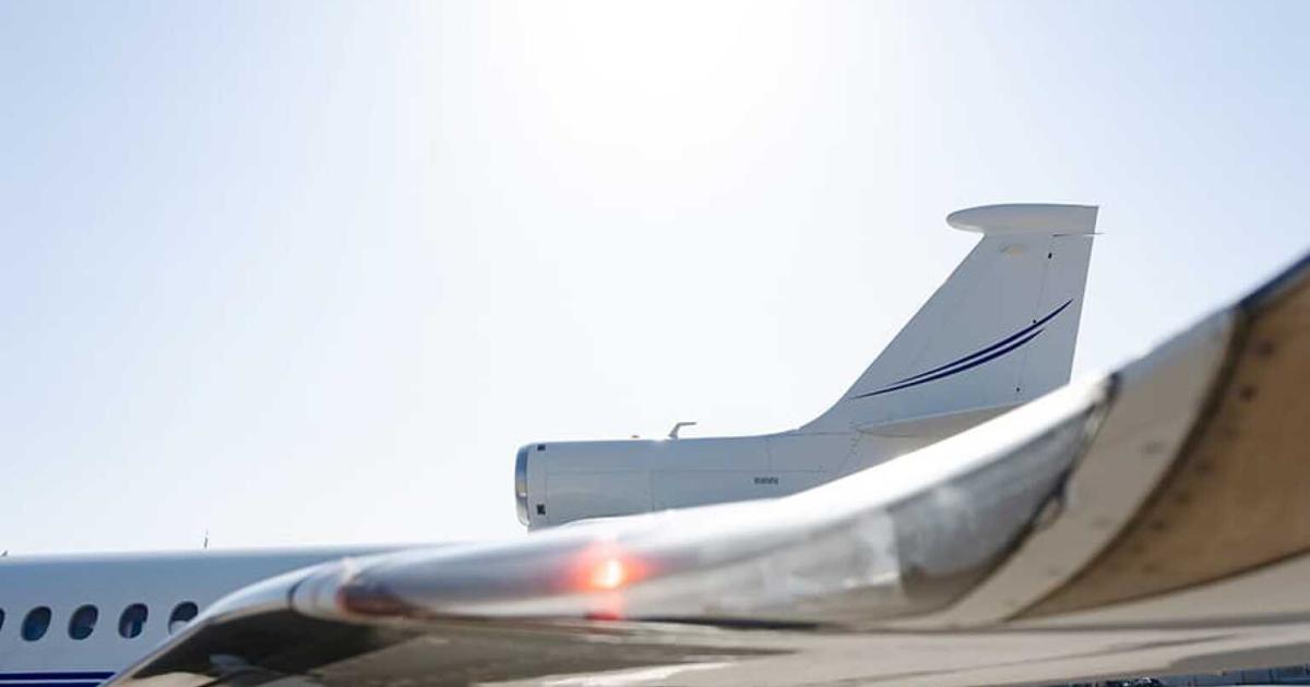 partial image of Dassault Falcon business jet