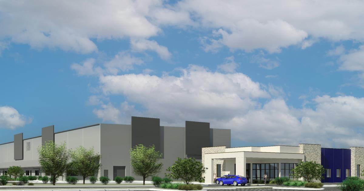 An artist rendering of the new Stellar Aviation facility at KRNO.