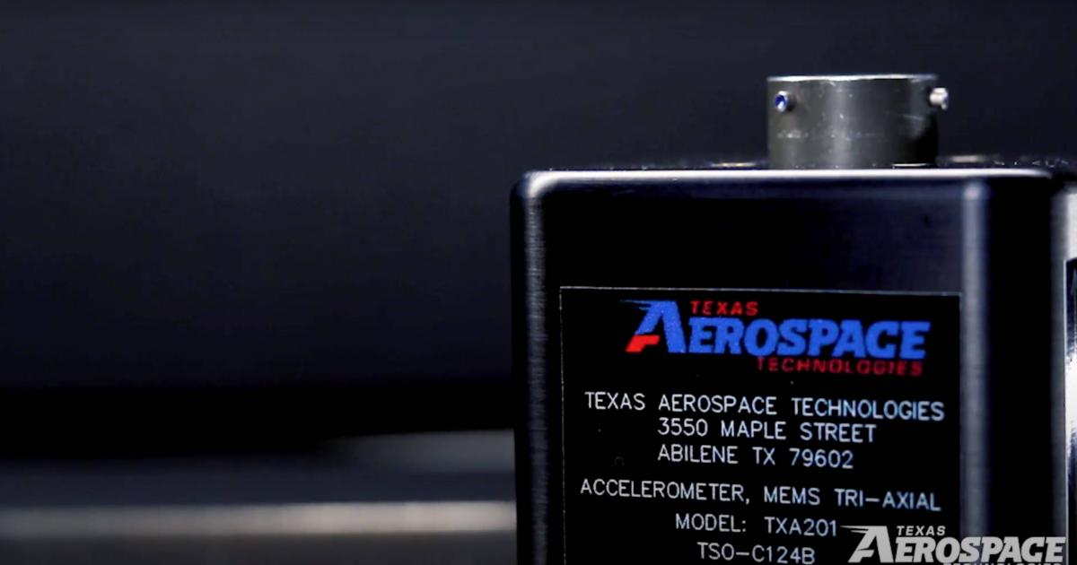 Texas Aerospace Technologies TXA201 tri-axial accelerometer