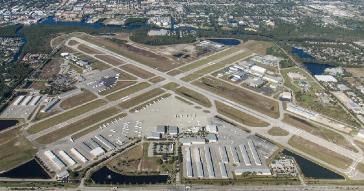 Aerial photo of Naples Airport
