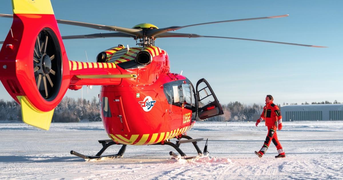 Norwegian Air Ambulance Airbus H145D3 helicopter