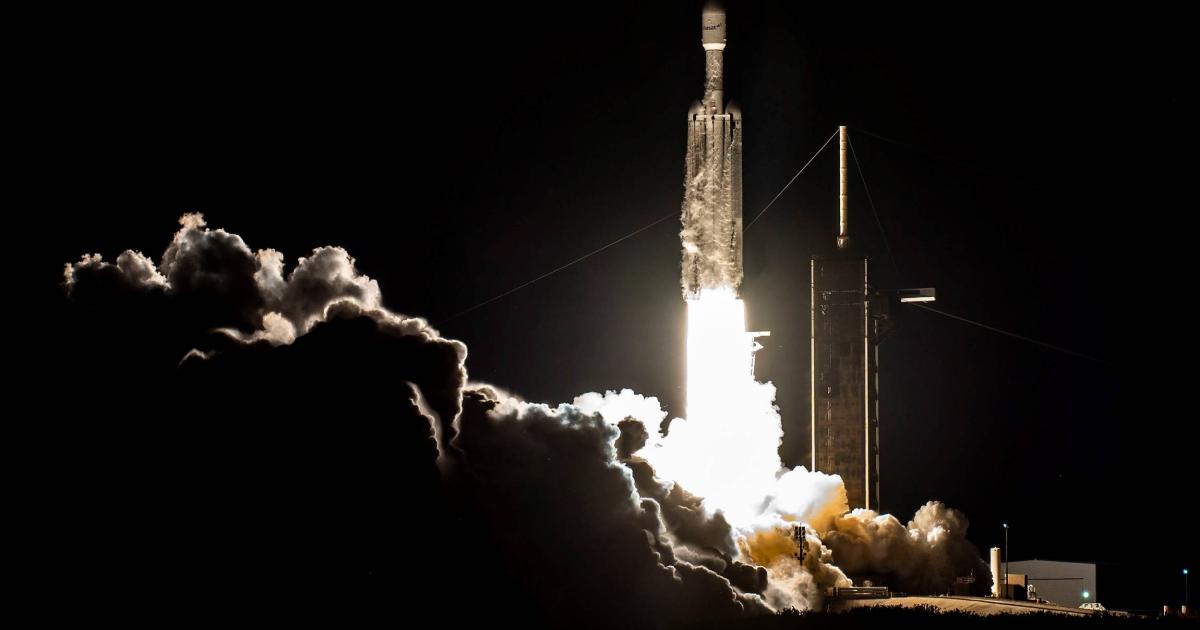 ViaSat-3 launching on a SpaceX Heavy rocket