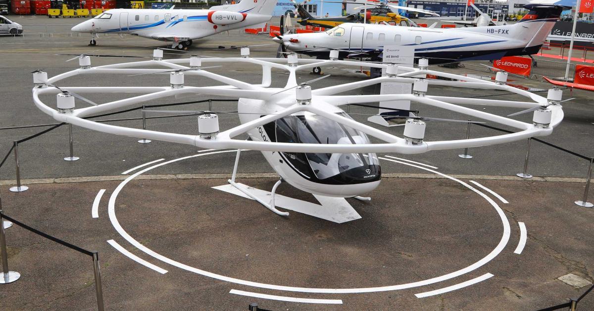 Volocopter's eVTOL demonstrator aircraft