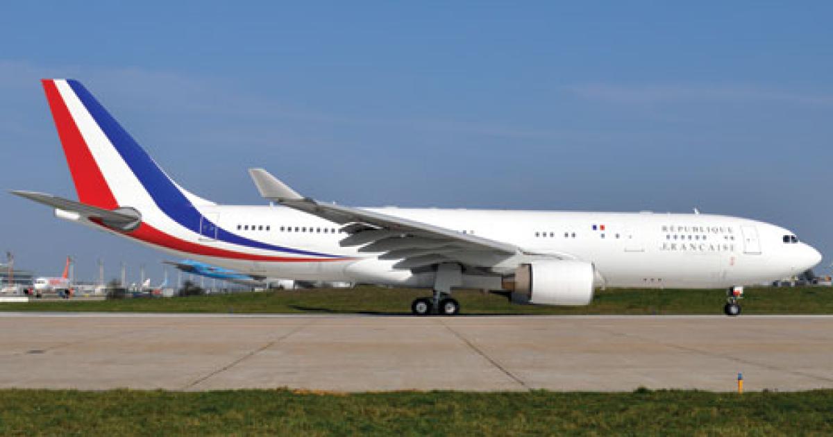 The Airbus A330-200 French president Nicholas Sarkozy has been using ran €33.2 million over budget.