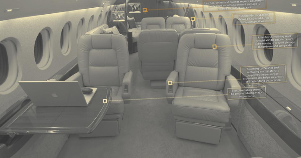 Duncan offers two resources to show owners how to extend the life of the aircraft interior by phasing interior maintenance with regularly scheduled maintenance.