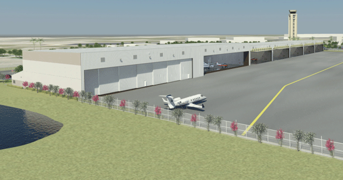 This artist's rendering show's the first phase of the development project under way at Sheltair's FLL facility.